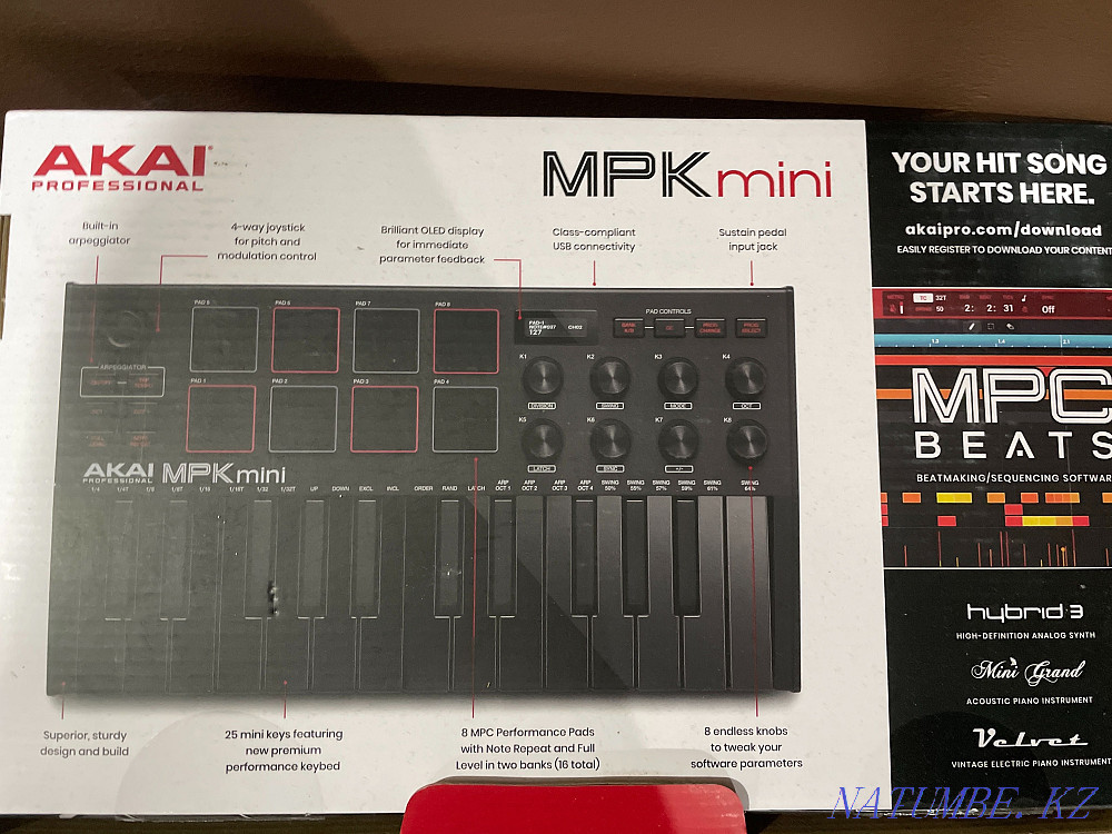 AKAI MPK mini black 3 Актау - изображение 2