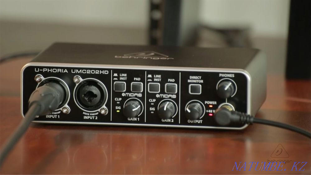 звуковая карта behringer u-phoria umc202hd Актобе - изображение 1