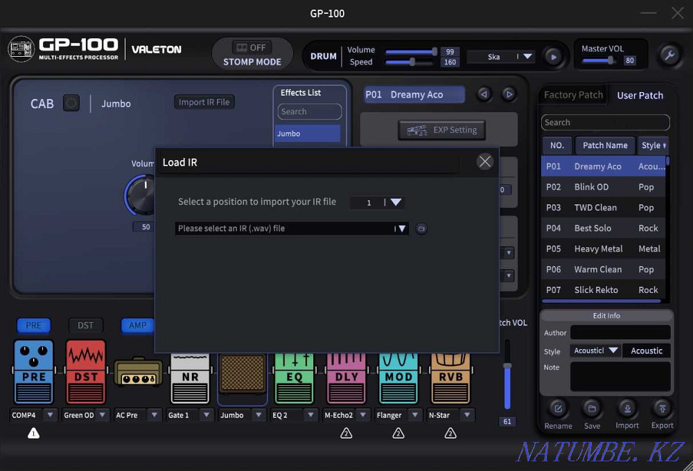 VALETON GP-100 effects processor Astana - photo 5