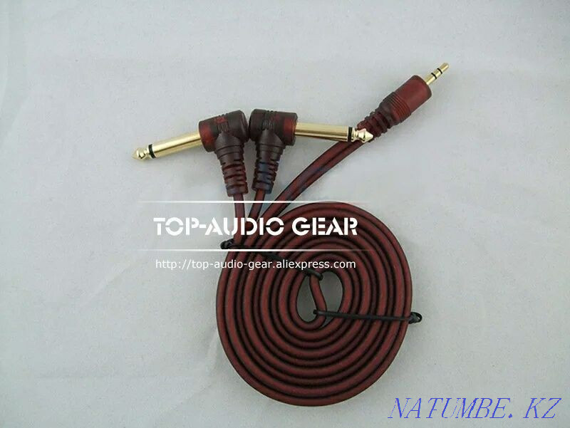 Audio cable aux 3.5 to 2 Jack 6.3. Firm. Almaty Almaty - photo 4