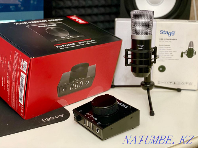 Stagg condenser microphone and M-Audio interface for podcasts streams Almaty - photo 6