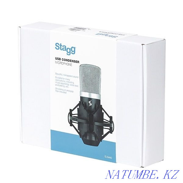 Stagg конденсатор микрофоны және подкаст ағындары үшін M-Audio интерфейсі  Алматы - изображение 1