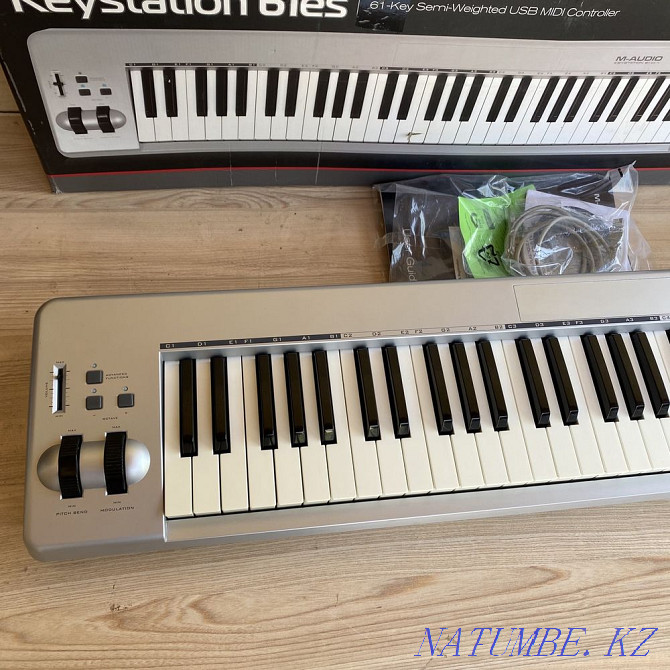 M audio Keystation 61 миди клавиатура Шымкент - изображение 2