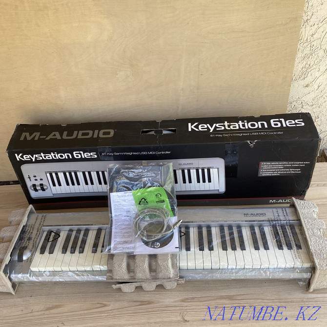 M audio Keystation 61 миди клавиатура Шымкент - изображение 7