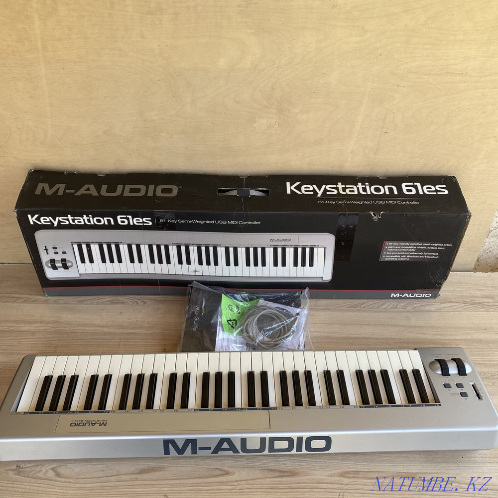 M audio Keystation 61 миди клавиатура Шымкент - изображение 4