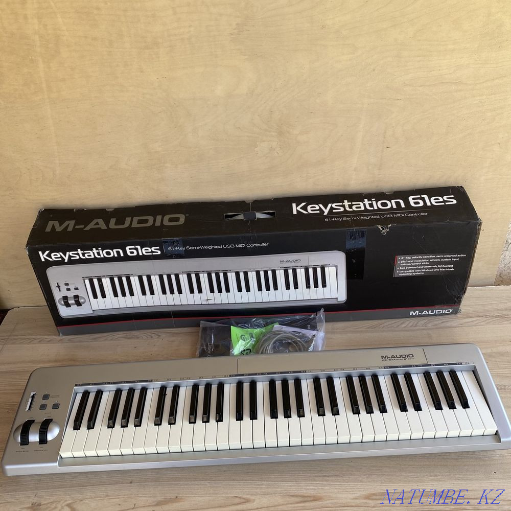 M audio Keystation 61 миди клавиатура Шымкент - изображение 1