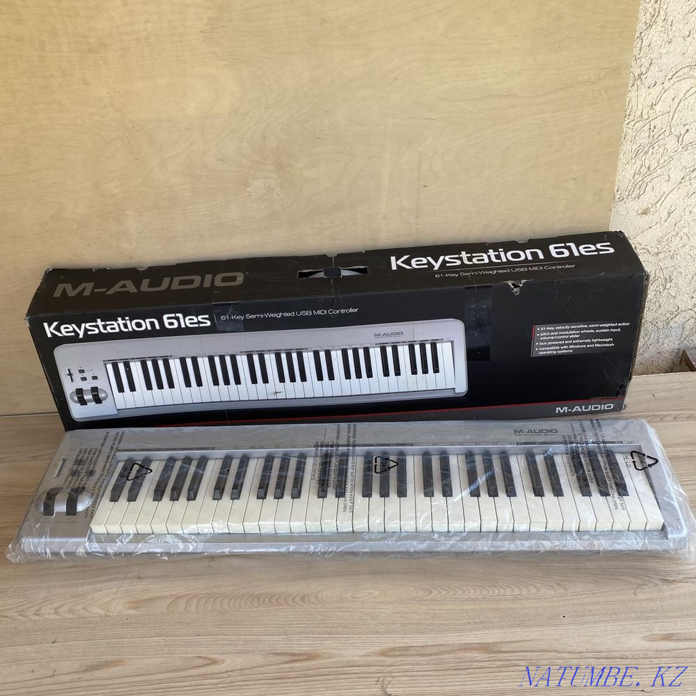 M audio Keystation 61 миди клавиатура Шымкент - изображение 5
