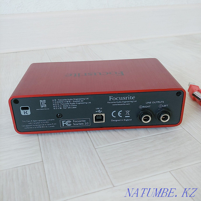 Focusrite 2i2 дыбыс картасы Шымкент - изображение 4