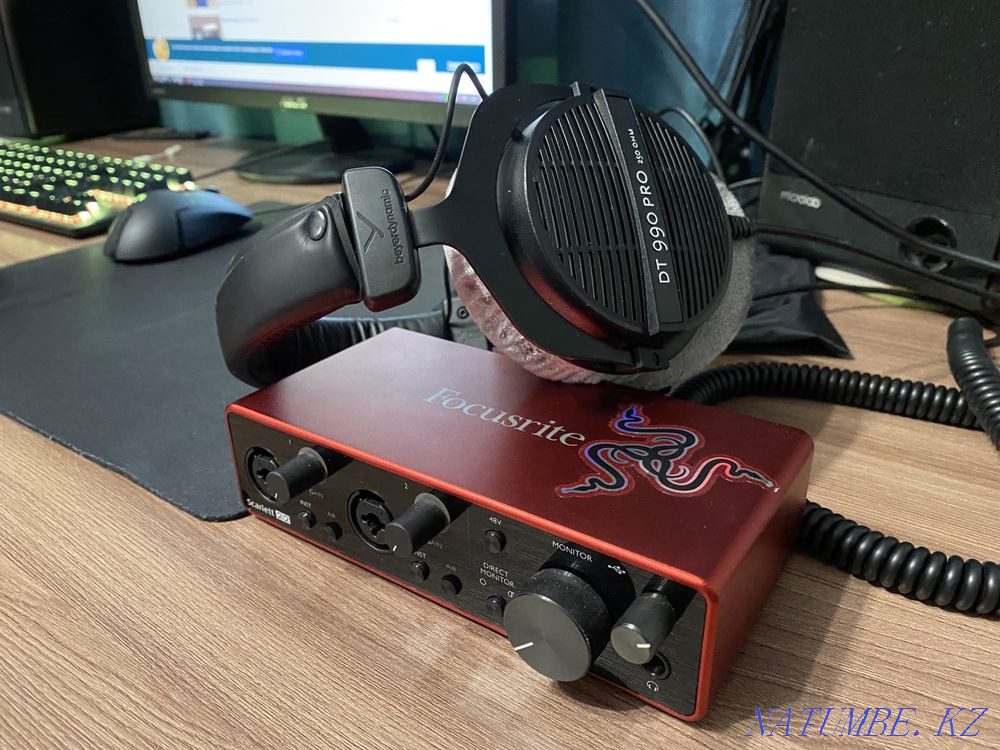 Focusrite scarlett 2i2 3gen + Beyerdynamic DT 990 pro (250 ohm) Karagandy - photo 1