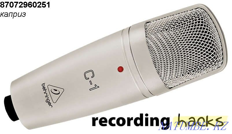 Новый студийный микрофон Behringer C1 Алматы - изображение 1