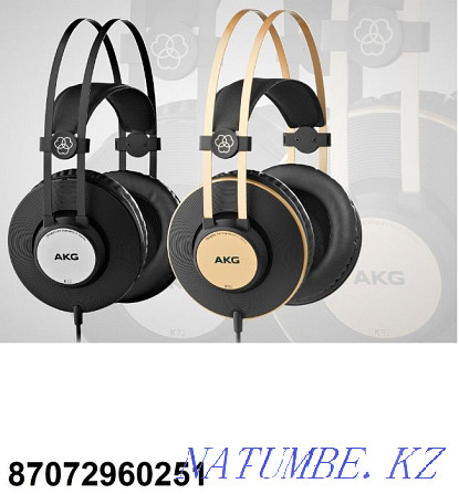 Продам студийные наушники фирмы AKG K72 Алматы - изображение 1