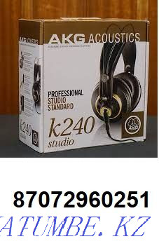 Продам новые студийные наушники AKG K240 Studio Алматы - изображение 1