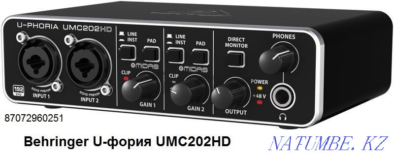 New Behringer UMC202HD sound card Almaty - photo 1