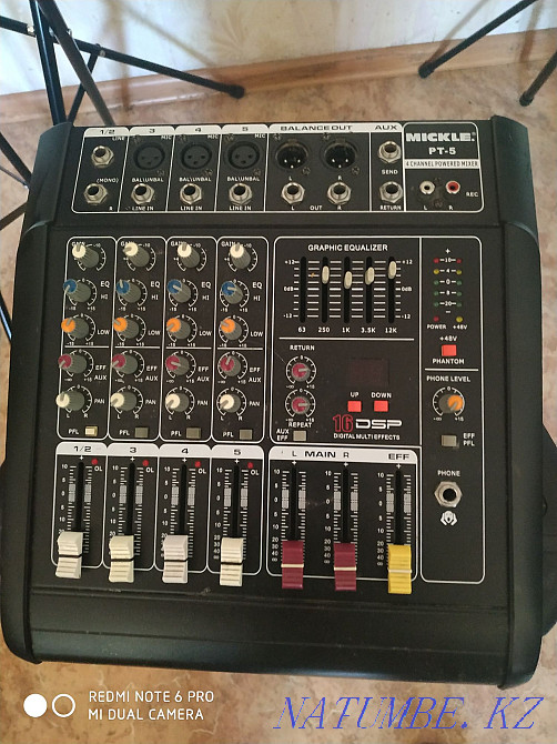 Синтезатор, электрогитара,микшер,колонка,стойка,пюпитр,чехол, Караганда - изображение 3