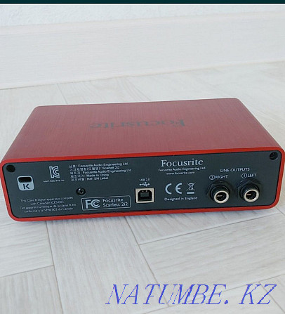 Focusrite 2i2 звуковая карта. Семей - изображение 4