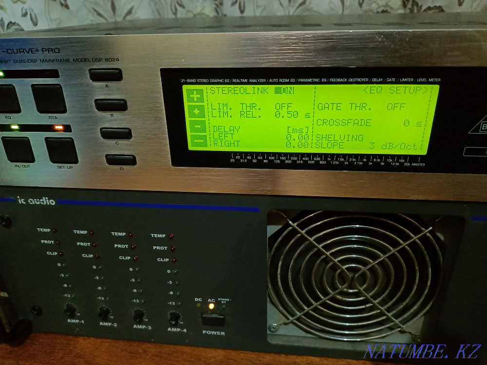 Amplifier + graphic equalizer BEHRINGER ULTRA CURVE PRO DSP 8024. Astana - photo 4