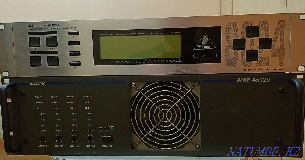 Amplifier + graphic equalizer BEHRINGER ULTRA CURVE PRO DSP 8024. Astana - photo 2