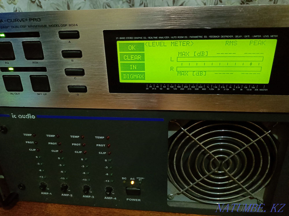 Amplifier + graphic equalizer BEHRINGER ULTRA CURVE PRO DSP 8024. Astana - photo 3