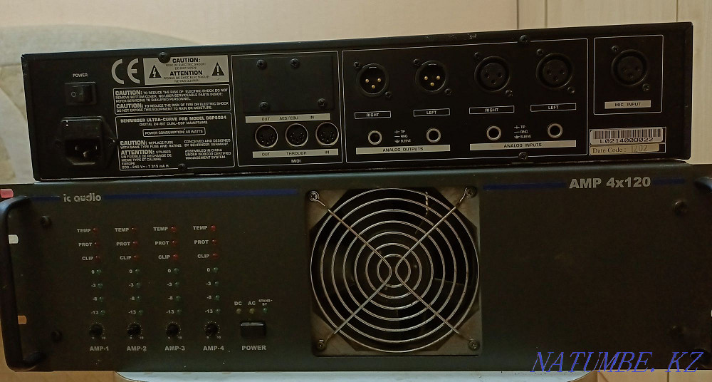 Amplifier + graphic equalizer BEHRINGER ULTRA CURVE PRO DSP 8024. Astana - photo 6