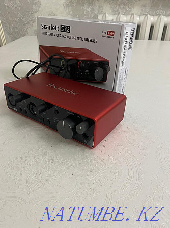 Focusrite Scarlett 2i2 3-ші буын дыбыс картасы  Қызылорда - изображение 2