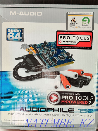 Sound card M-Audio Audiophile 192 (4in/4out, MIDI) for WIN/MAC Astana - photo 1