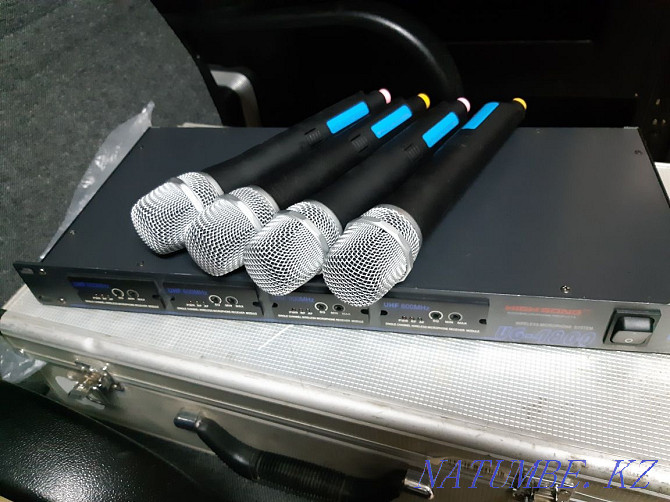 4 radio microphones on one base (sale-rent) Astana - photo 1