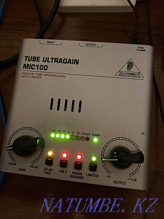 BEHRINGER tube ultragain mic100 Караганда - изображение 1