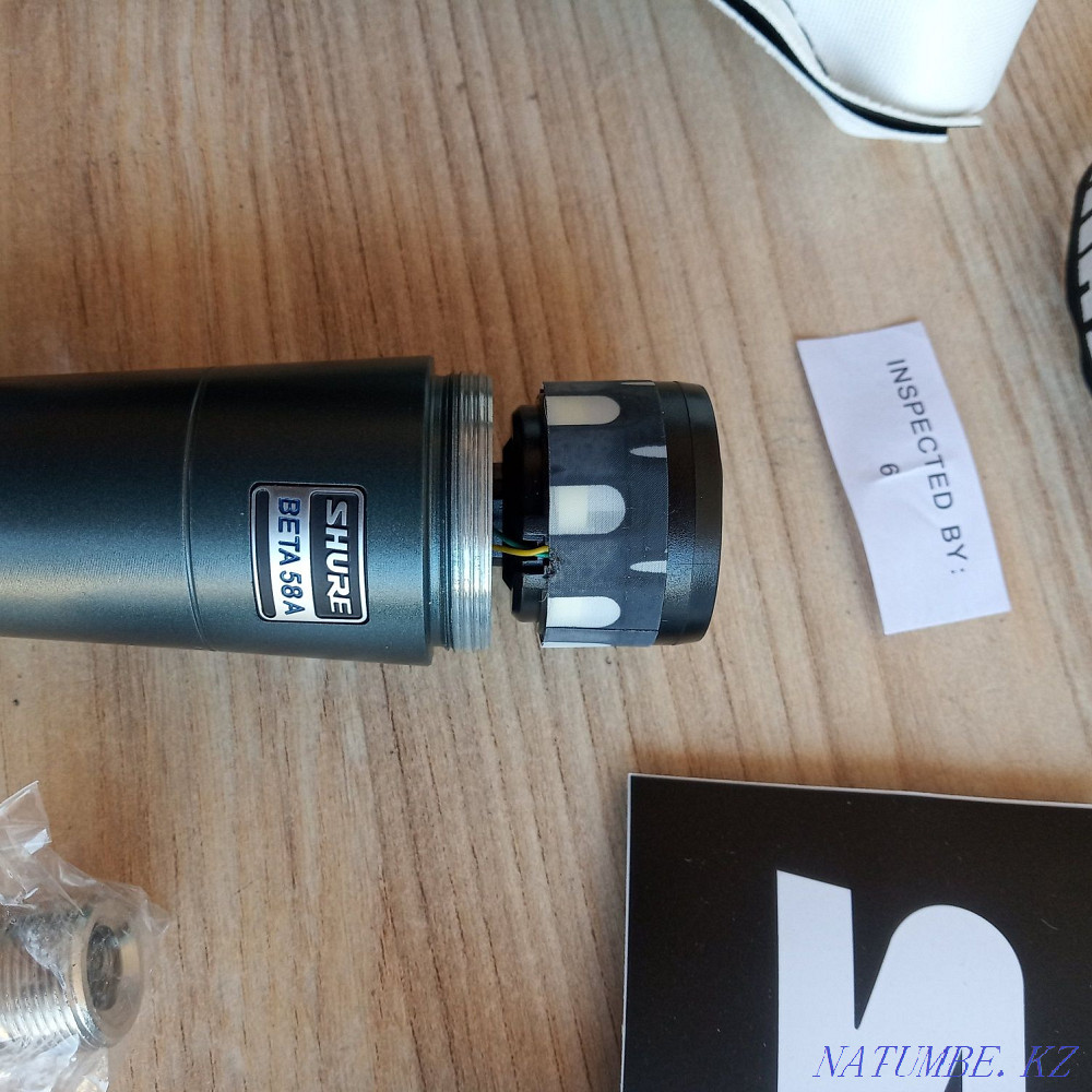 Shure Beta 58A Mexico динамикалық микрофоны Шымкент - изображение 5