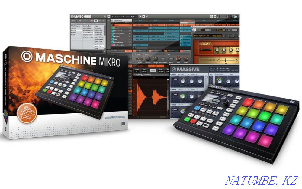 Maschine mikro mk 2 драм машина для Битмейкеров и студий звукозаписи Атырау - изображение 2