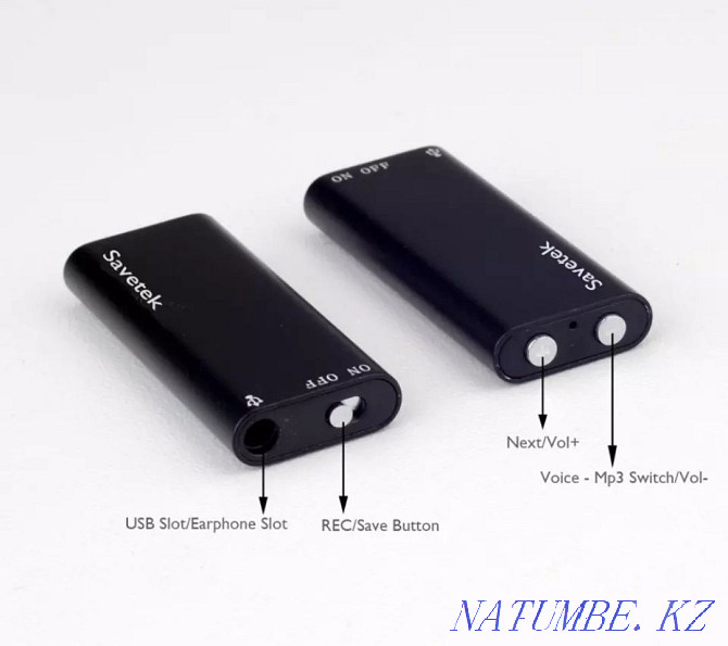 Mini voice recorder Savetek VR307 (16GB) sensor recording activation function Astana - photo 2