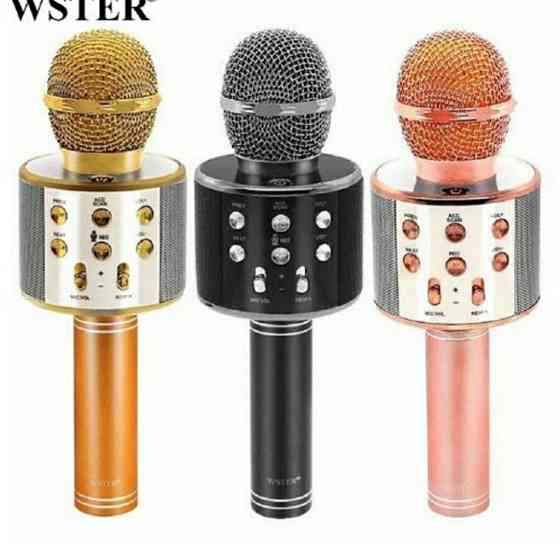 Караоке Микрофон WS-858 (USB, microSD, AUX, Bluetooth) Aqtau
