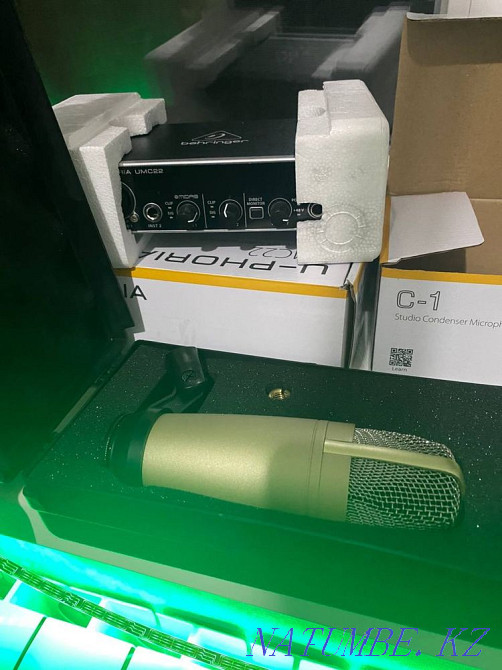 Behringer umc22 sound card and c-1 microphone Almaty - photo 2