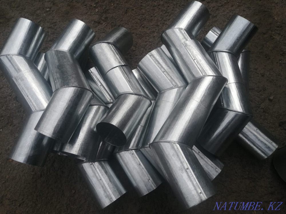 Вытяжка зонт жестяные работы труба переход Алматы - изображение 5