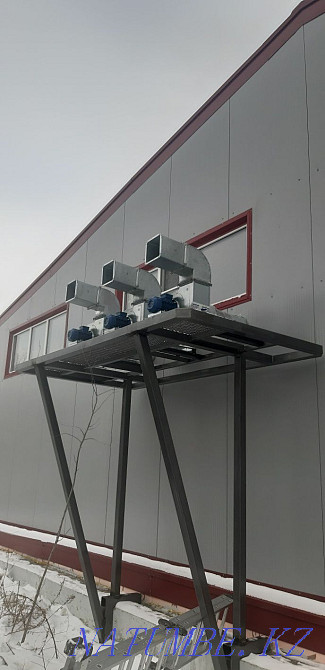 Вентиляция. Воздуховоды. Вытяжка. Зонты. Парпеты. Астана - изображение 2