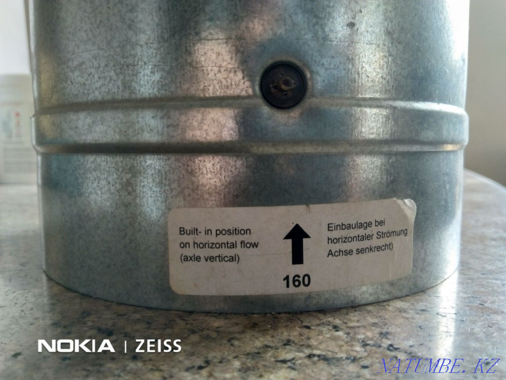 Check valve "butterfly" for duct d160 Almaty - photo 3