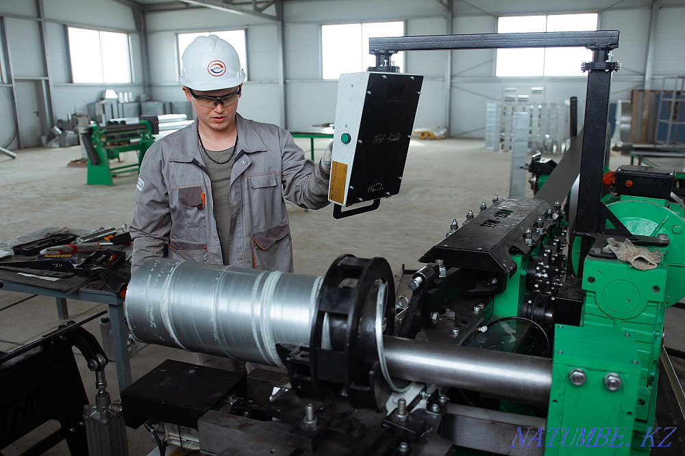 Air ventilation. Air ducts, bends, transitions from galvanized. become Atyrau - photo 5