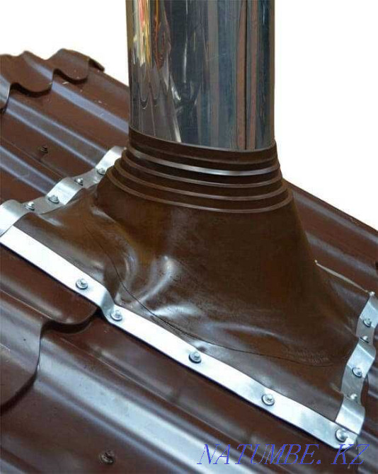 Кровельные проходки для выходов вентиляции, антенн и печных труб Караганда - изображение 2