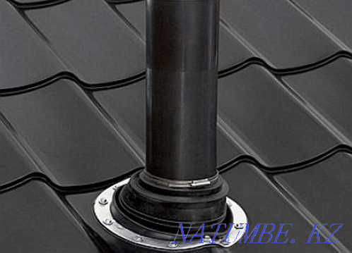 Кровельные проходки для выходов вентиляции, антенн и печных труб Караганда - изображение 3