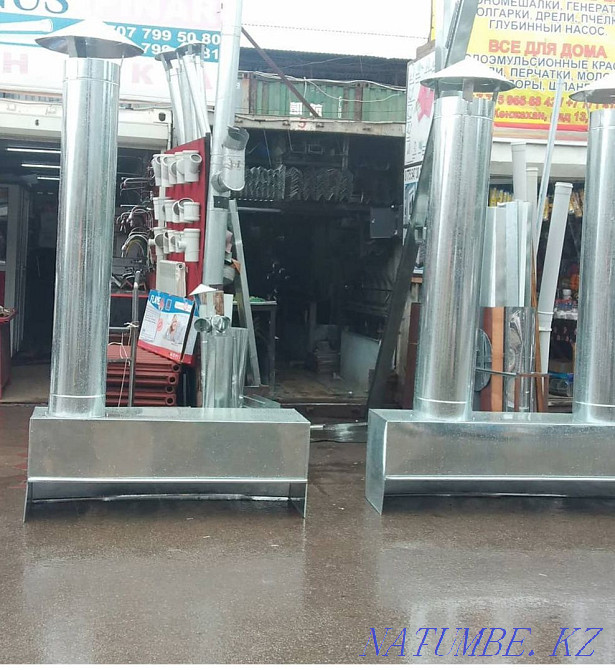 Жестянный работа отлив канек водосток уголок вентиляция вытешка лист Алматы - изображение 1