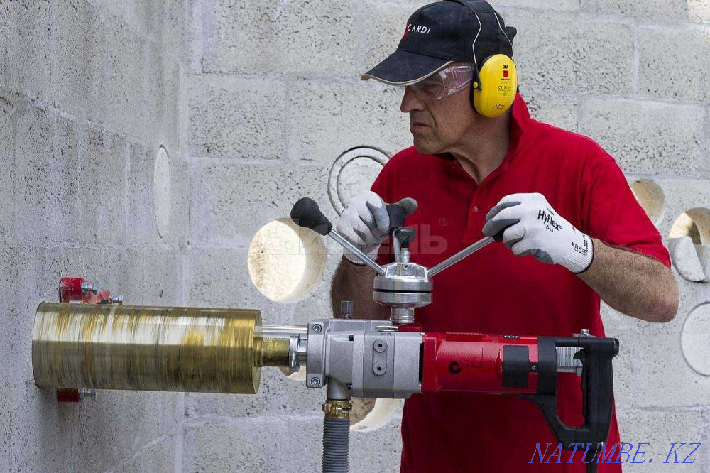 Алмазное бурение, сверление отверстий в железобетоне, ФБС Астана - изображение 8
