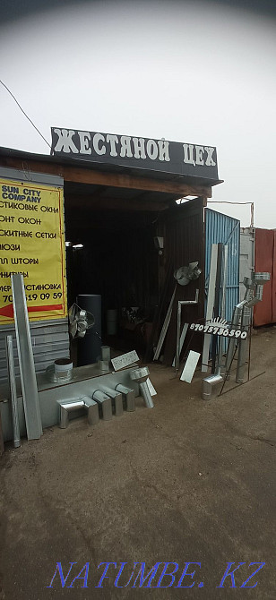 Вытяжка Зонты Жестяные работы вентиляция вентилятор трубы, откосы, отл Усть-Каменогорск - изображение 2