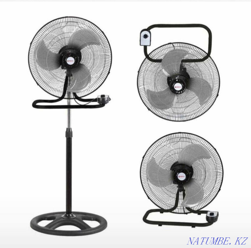 Вентилятор 3х1 настенные напольные новые Алматы - изображение 1