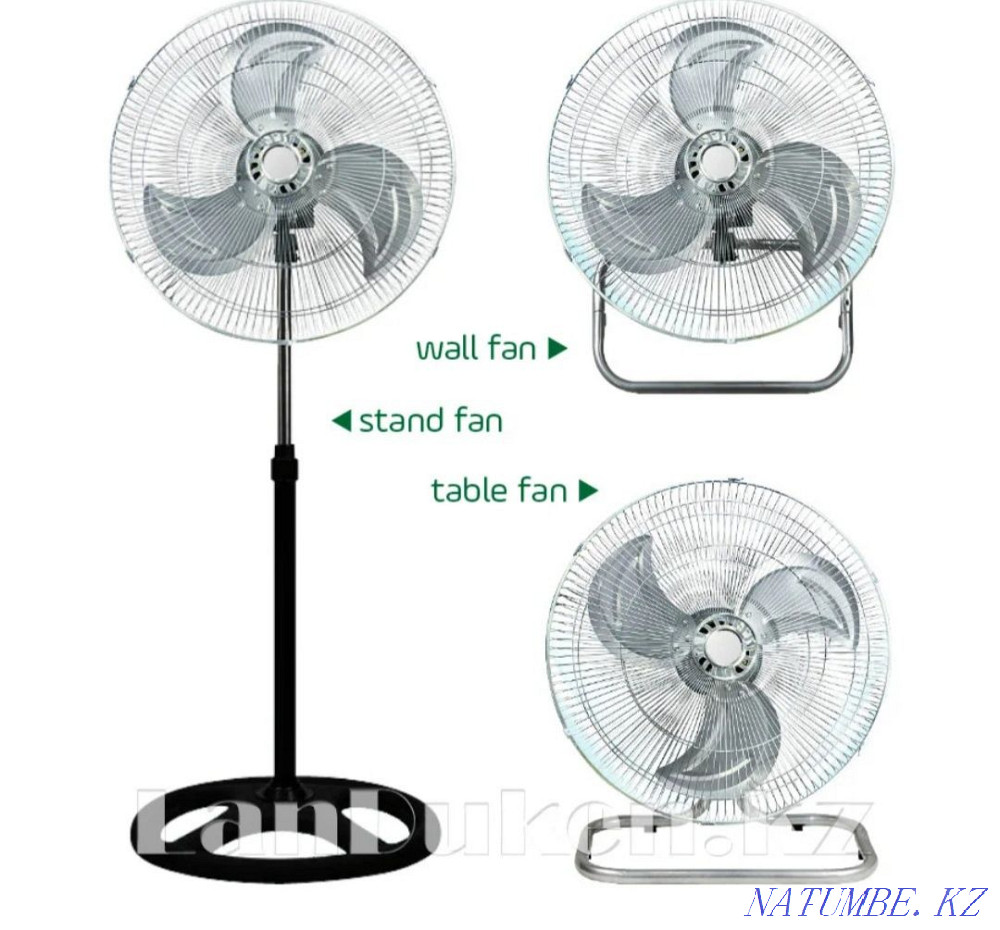 Вентилятор 3х1 настенные напольные новые Алматы - изображение 3