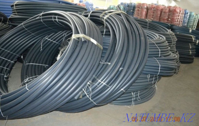 Polyethylene pipe, plastic pipe, HDPE pipe Pavlodar - photo 1