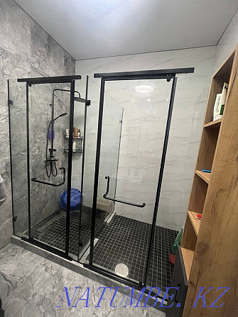 Glass shower room, shower cabin, glass railings, partition Karagandy - photo 8
