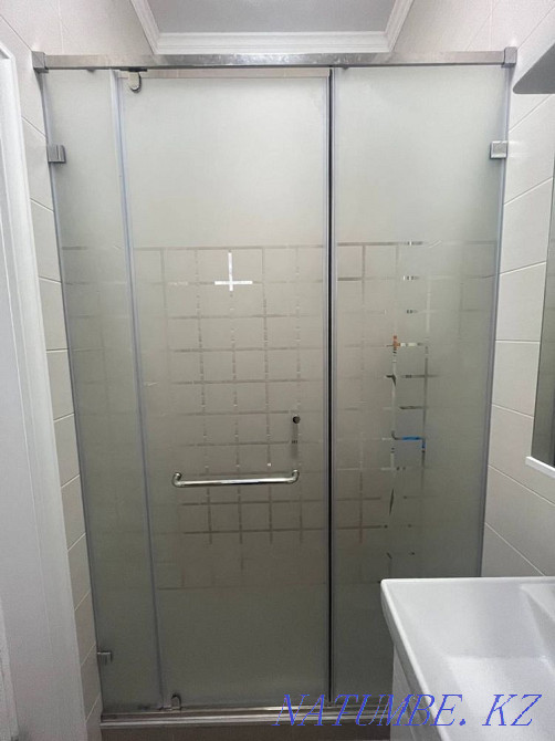Душевая из стекла, душ кабина, стеклянные ограждения, перегородка Караганда - изображение 7