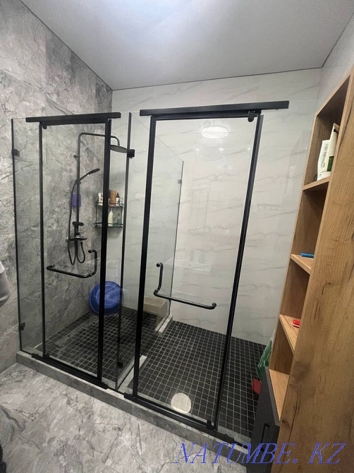 Душевая из стекла, душ кабина, стеклянные ограждения, перегородка Караганда - изображение 8