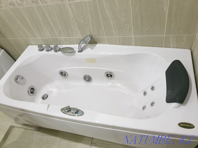 Acrylic bathtub Appollo 170*75 cm with hydromassage Aqtau - photo 2