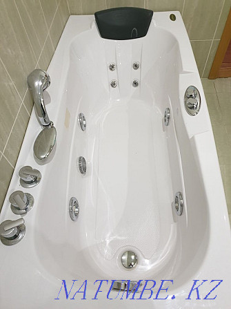 Acrylic bathtub Appollo 170*75 cm with hydromassage Aqtau - photo 3