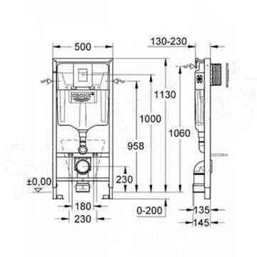 Инсталляция для унитаза "Rapid SL GROHE Костанай Kostanay